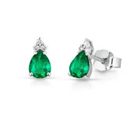 Pendientes PG Gioielli Mujer in Oro blanco Diamante 0.04 Ct ORCLOVER/2S - ORCLOVER/2S